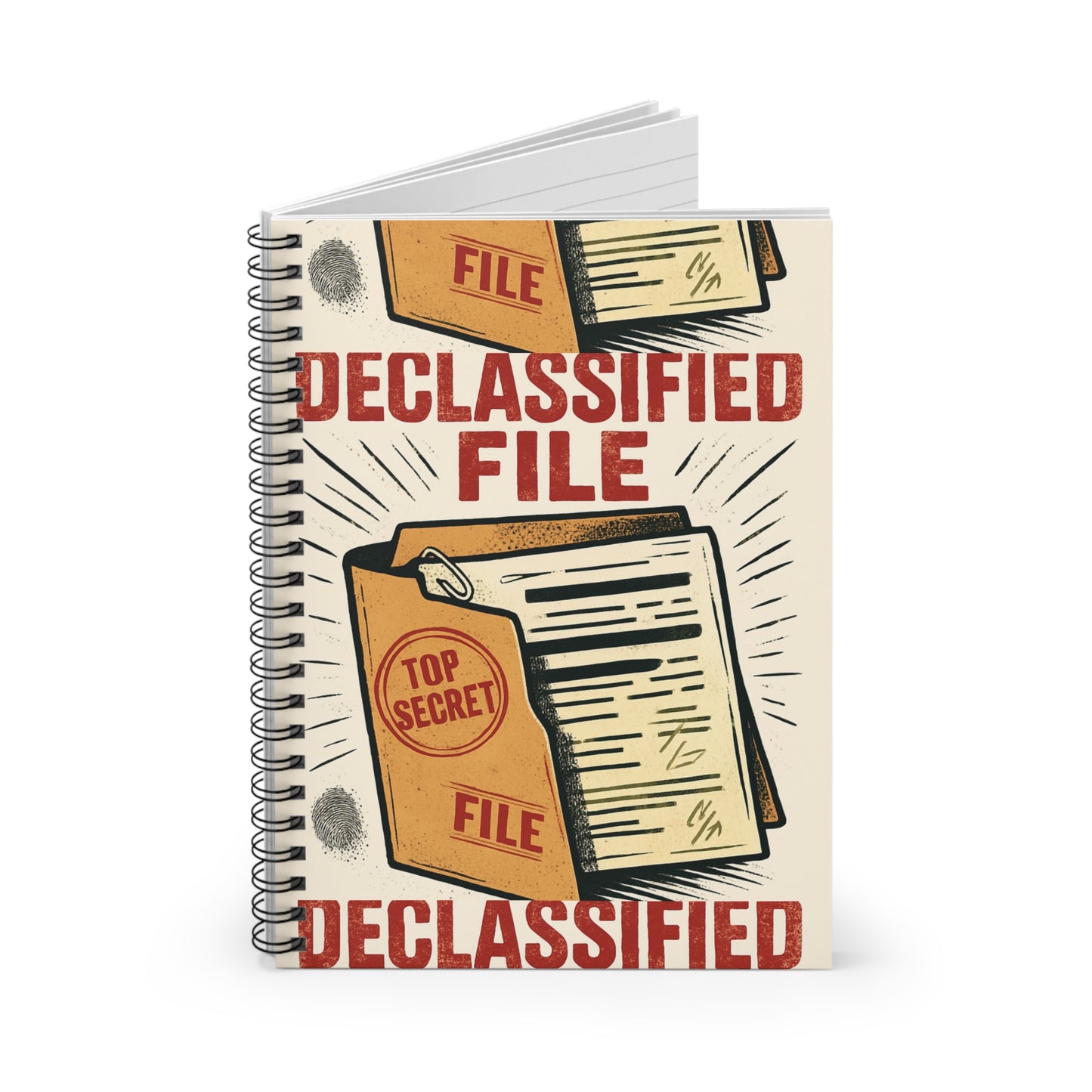 OPERATION BLACKLIST | Top Secret Spiral Notebook, Declassified File Journal