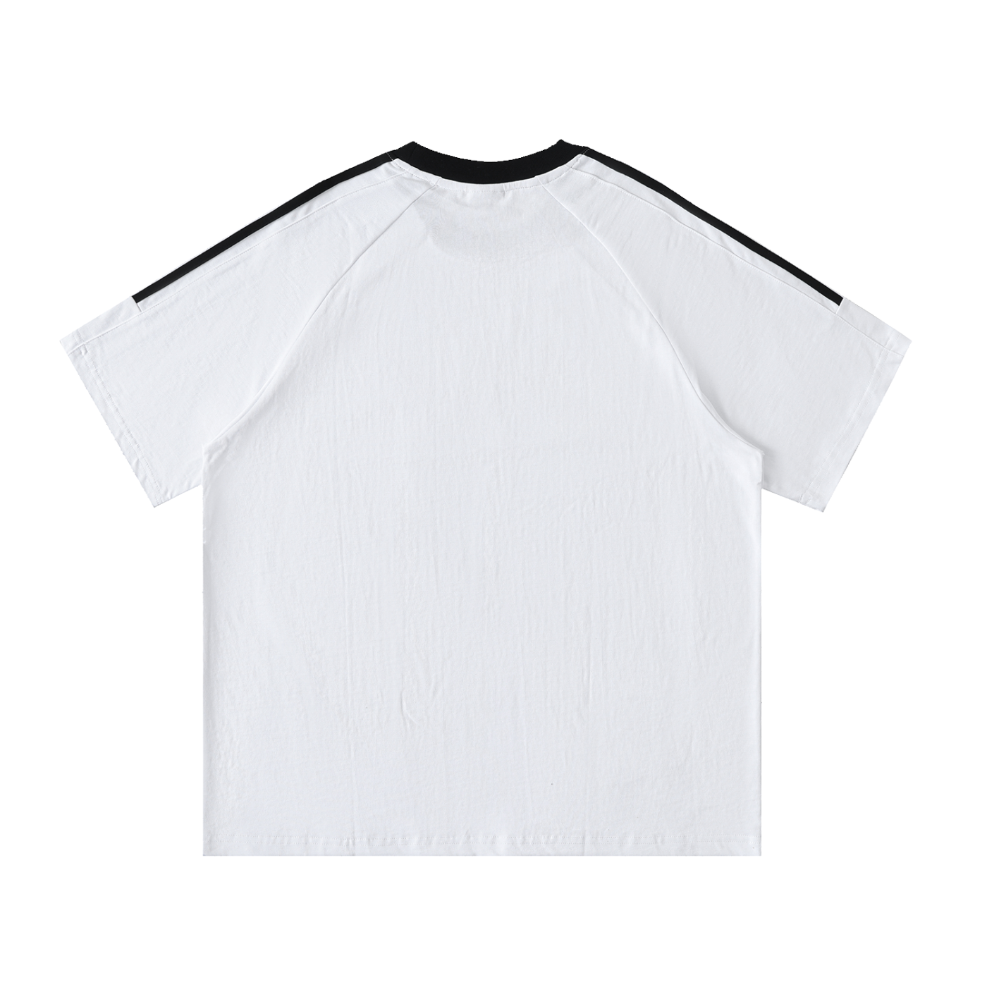RENASISANCE REWIRED Contrast Tape Crewneck Cotton T-Shirt